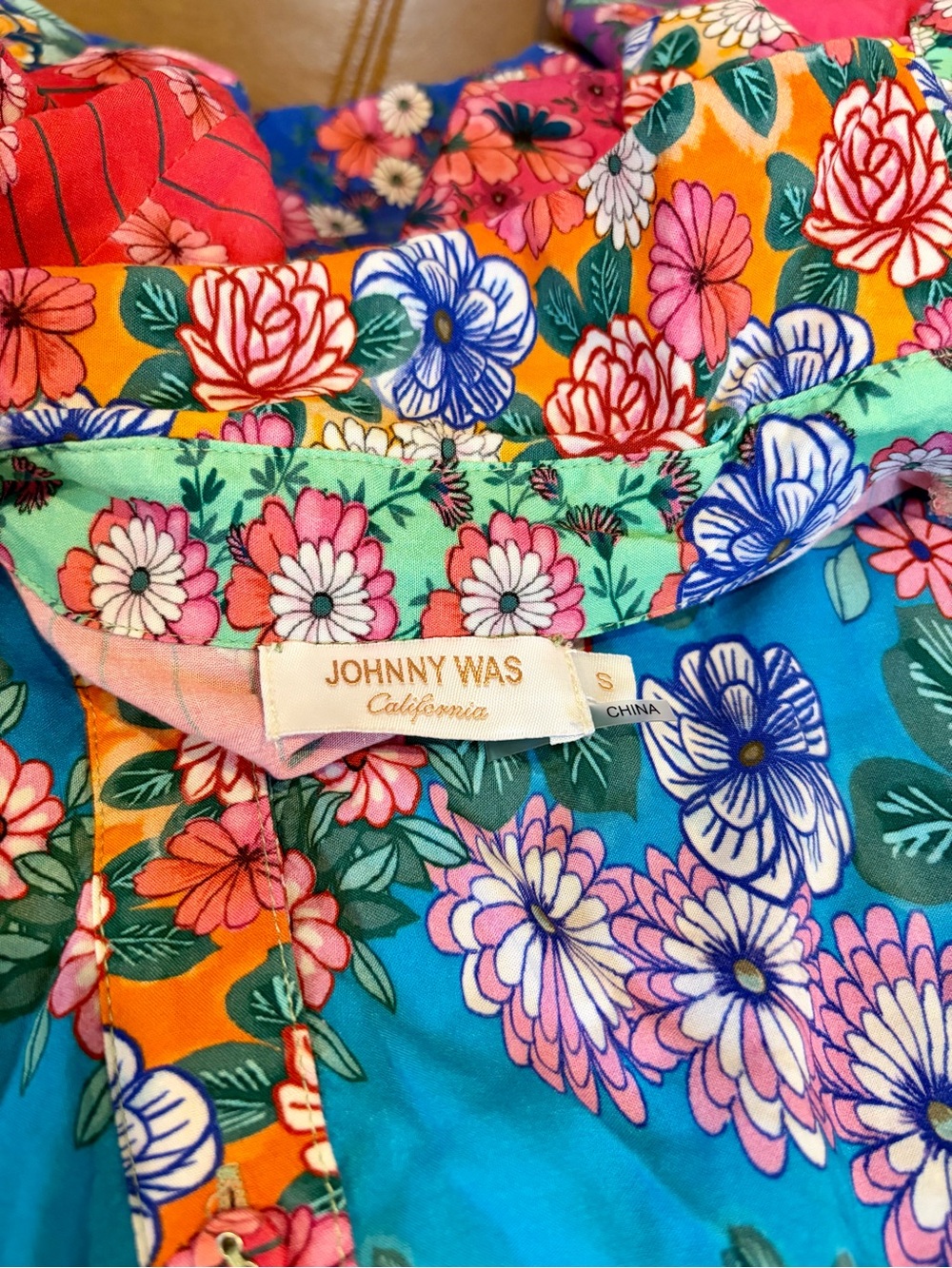 Johnny Was RAINBOW MIDI SHIRT DRESS - Picture 8 of 12